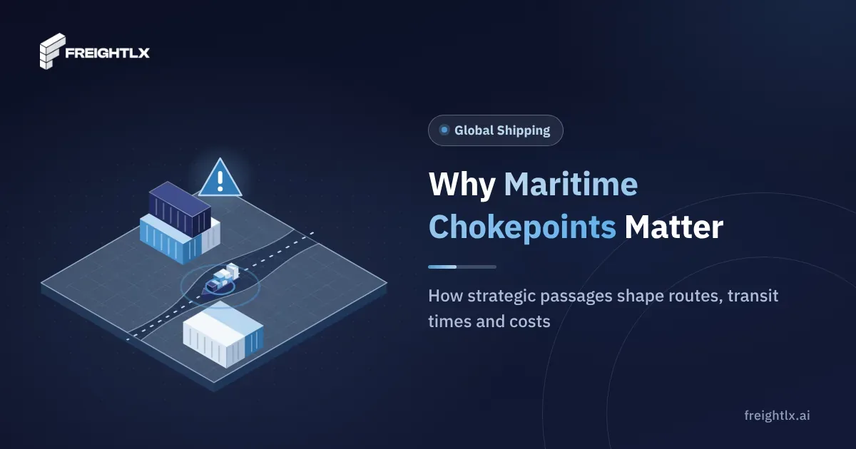 Why Maritime Chokepoints Matter for Global Shipping
